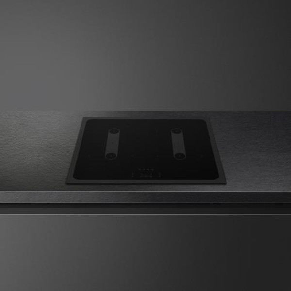 Pliidiplaat smeg musa, 4 x induktsioon, 60 cm, lõigatud serv, must