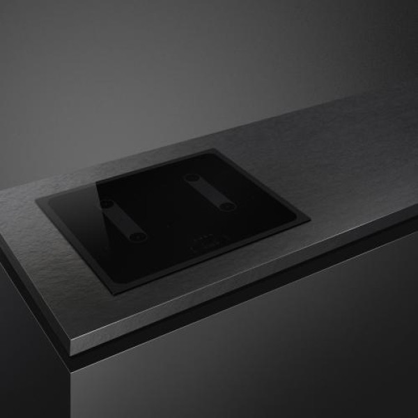 Pliidiplaat smeg musa, 4 x induktsioon, 60 cm, lõigatud serv, must