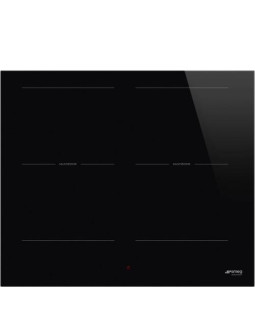 Pliidiplaat smeg, 4 x induktsioon, multitsoon, 60 cm, must