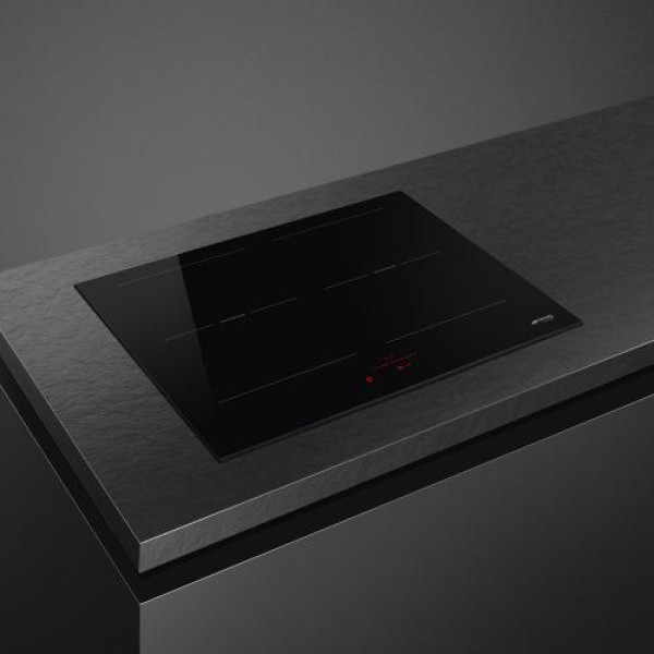Pliidiplaat smeg, 4 x induktsioon, multitsoon, 60 cm, must