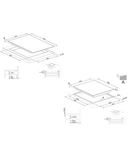 Pliidiplaat smeg, 4 x induktsioon, multitsoon, 60 cm, must-foto2