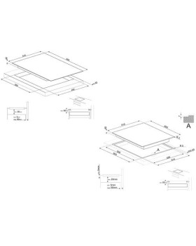 Pliidiplaat smeg, 4 x induktsioon, multitsoon, 60 cm, must-foto2
