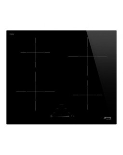 Pliidiplaat smeg, 4 x induktsioon, 60 cm, lõigatud serv, must