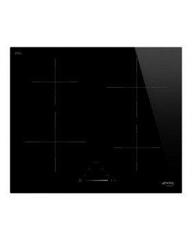 Pliidiplaat smeg, 4 x induktsioon, 60 cm, lõigatud serv, must