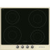 Pliidiplaat smeg victoria, 4 x induktsioon, 60 cm, must, kreem raam Kodumasinad