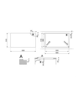 Pliidiplaat smeg linea, 6 x induktsioon, 90 cm, lõigatud, must-foto3
