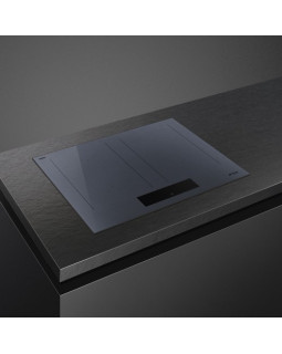 Pliidiplaat smeg linea, 4 x induktsioon, flexi-tsoon, 60 cm, lõigatud, neptuun hall-foto2