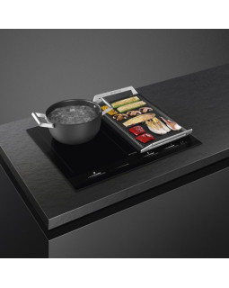 Pliidiplaat smeg, 4 x induktsioon, 60 cm, must, lõigatud servaga-foto4