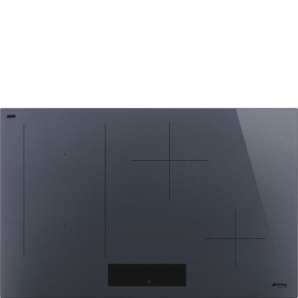 Pliidiplaat smeg linea, 4 x induktsioon, flexi-tsoon, 80 cm, lõigatud, neptuun hall Kodumasinad