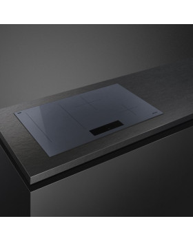 Pliidiplaat smeg linea, 4 x induktsioon, flexi-tsoon, 80 cm, lõigatud, neptuun hall-foto2