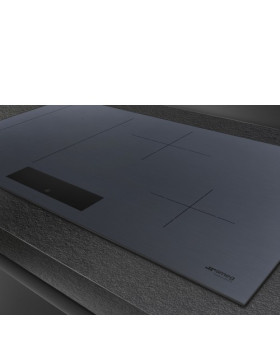 Pliidiplaat smeg linea, 4 x induktsioon, flexi-tsoon, 80 cm, lõigatud, neptuun hall-foto3