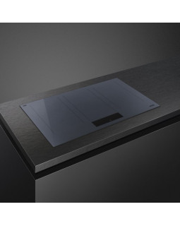 Pliidiplaat smeg linea, 6 x induktsioon, multizone, 80 cm, lõigatud, neptuun hall-foto2