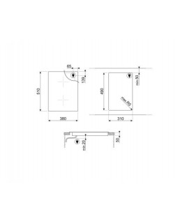 Pliidiplaat smeg, 2 x induktsioon, 38 cm, lõigatud serv, must-foto2