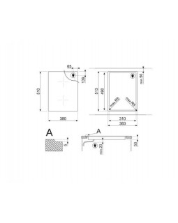 Pliidiplaat smeg, 2 x induktsioon, 38 cm, lõigatud serv, must-foto3