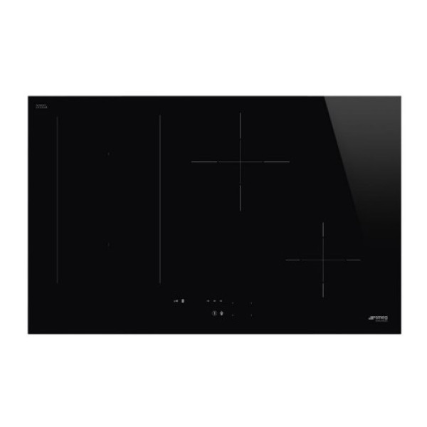 Pliidiplaat smeg linea, 4 x induktsioon, flexi-tsoon, 80 cm, lõigatud, must Kodumasinad