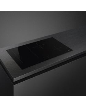 Pliidiplaat smeg linea, 4 x induktsioon, flexi-tsoon, 80 cm, lõigatud, must-foto2