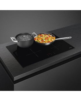 Pliidiplaat smeg linea, 4 x induktsioon, flexi-tsoon, 80 cm, lõigatud, must-foto4