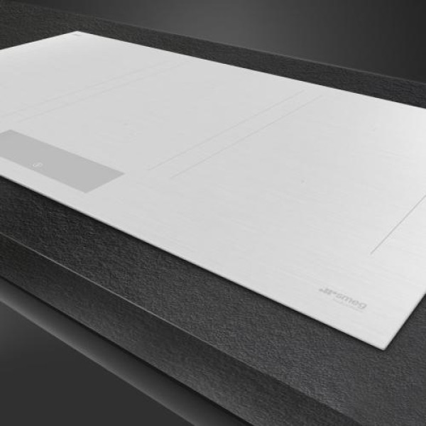 Pliidiplaat smeg classic, 6 x induktsioon, flexi-tsoon, 90 cm, lõigatud, matt valge
