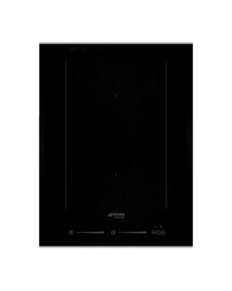 Pliidiplaat smeg dolce stil novo, 2 x multi induktsioon, 38 cm, lõigatud, must/rv teras