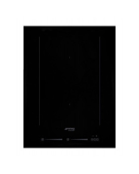 Pliidiplaat smeg dolce stil novo, 2 x multi induktsioon, 38 cm, lõigatud, must/rv teras