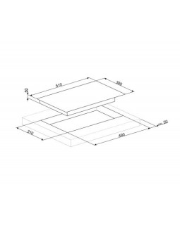 Pliidiplaat smeg dolce stil novo, 2 x multi induktsioon, 38 cm, lõigatud, must/rv teras-foto2