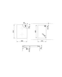 Pliidiplaat smeg dolce stil novo, 2 x multi induktsioon, 38 cm, lõigatud, must/vask-foto2