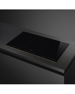 Pliidiplaat smeg dolce stil novo, 6 x multi induktsioon, 90 cm, lõigatud, must/vask-foto2