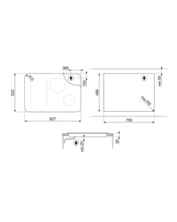 Pliidiplaat smeg isola, 4 x induktsioon, flexi-tsoon, 80 cm, autovent, faasitud, rv-teras/must-foto7