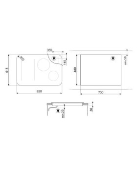 Pliidiplaat smeg isola, 4 x induktsioon, flexi-tsoon, 80 cm, autovent, lõigatud, must-foto5