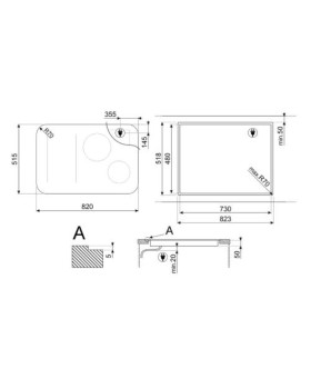 Pliidiplaat smeg isola, 4 x induktsioon, flexi-tsoon, 80 cm, autovent, lõigatud, must-foto6