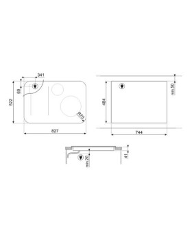 Pliidiplaat smeg isola, 4 x induktsioon, flexi-tsoon, 80 cm, autovent, faasitud, must-foto9