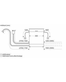 Nõudepesumasin bosch, eraldiseisev, 60 cm, 42 db, valge-foto5