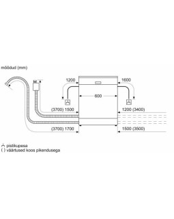 Nõudepesumasin bosch, eraldiseisev, 60 cm, 46 db, rv teras-foto5