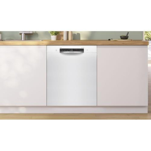 Nõudepesumasin bosch, integreeritav, 3 korvi, 60 cm, 46 db, valge
