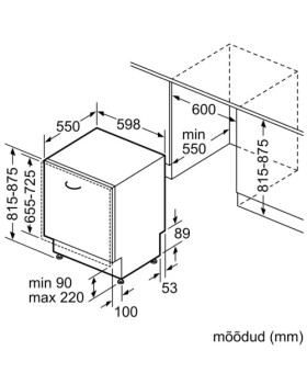 Nõudepesumasin bosch, integreeritav, 60 cm, 48 db-foto4