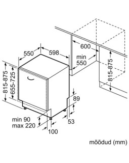 Nõudepesumasin bosch, integreeritav, 60 cm, 42 db-foto4