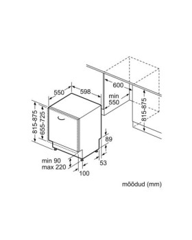 Nõudepesumasin bosch, integreeritav, 60 cm, 42 db-foto4