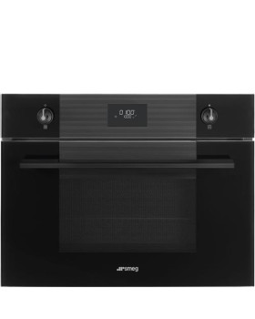 Kompakt mikro-kombiahi smeg linea, aurupuhastus, 40 l, must