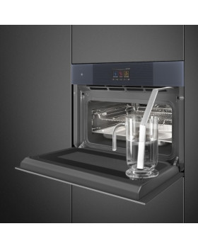 Ahi auru- ja mikrolainefunktsiooniga smeg linea, aurupuhastus, 40 l, neptuun hall-foto3