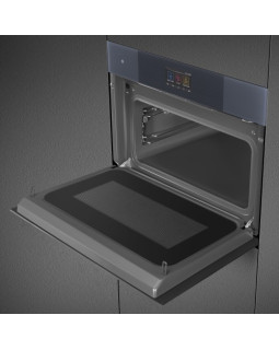 Ahi auru- ja mikrolainefunktsiooniga smeg linea, aurupuhastus, 40 l, neptuun hall-foto6