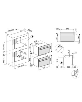 Ahi auru- ja mikrolainefunktsiooniga smeg linea, aurupuhastus, 40 l, neptuun hall-foto10