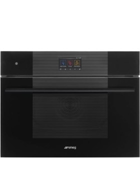 Kompakt mikro-kombiahi smeg linea, aurupuhastus, 40 l, must