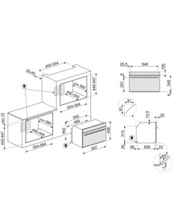 Kompakt auru-kombi-mikrolaineahi smeg linea, aurupuhastus, a++, 40 l, must-foto2