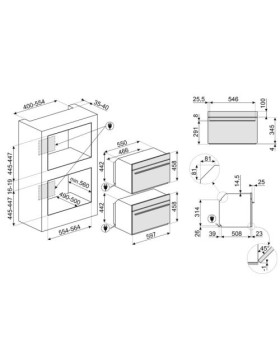Kompakt auru-kombi-mikrolaineahi smeg linea, aurupuhastus, a++, 40 l, must-foto3