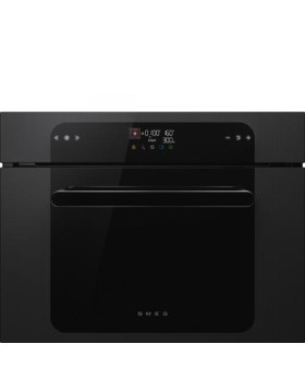Kompakt mikro-kombiahi smeg musa, aurupuhastus, 40 l, must