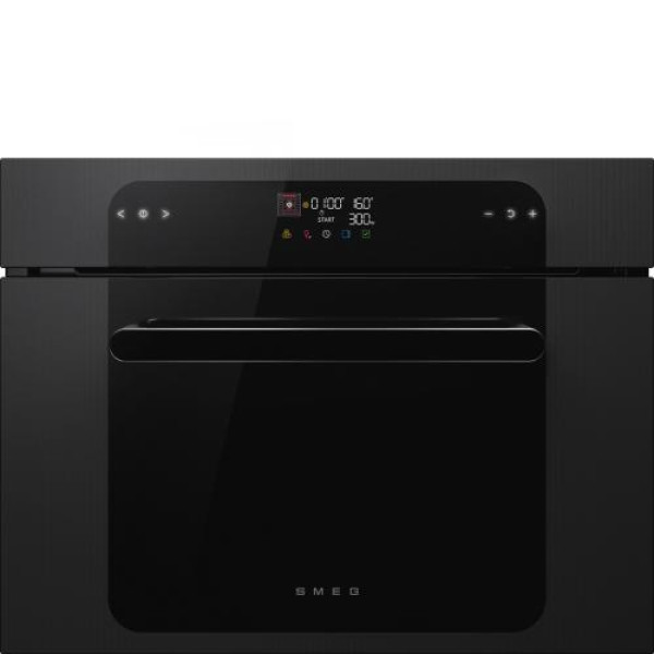 Kompakt mikro-kombiahi smeg musa, aurupuhastus, 40 l, must