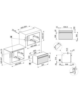 Kompakt mikro-kombiahi smeg classic, 40 l, matt must-foto3