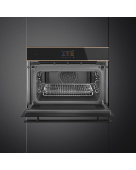 Kompakt mikro-kombiahi smeg dolce stil novo, aurupuhastus, 40 l, must/vask-foto3