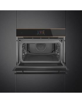 Kompakt mikro-kombiahi smeg dolce stil novo, aurupuhastus, 40 l, must/vask-foto4