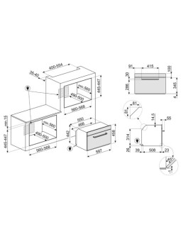 Kompakt mikro-kombiahi smeg victoria, aurupuhastus, 40 l, kreem-foto2